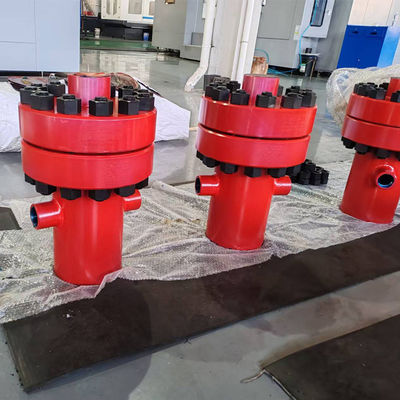 Cabezal de revestimiento para boca de pozo API 6A para cementación en yacimientos petrolíferos 2000-15000 PSI