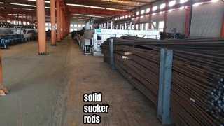 Taller de material para varillas de bombeo.